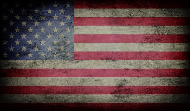 USA-Flagge Vektor-Grunge-Design