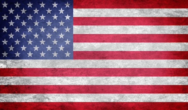 USA-Flagge Vektor-Grunge-Design