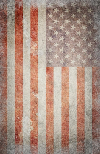 USA-Flagge Vektor-Grunge-Design