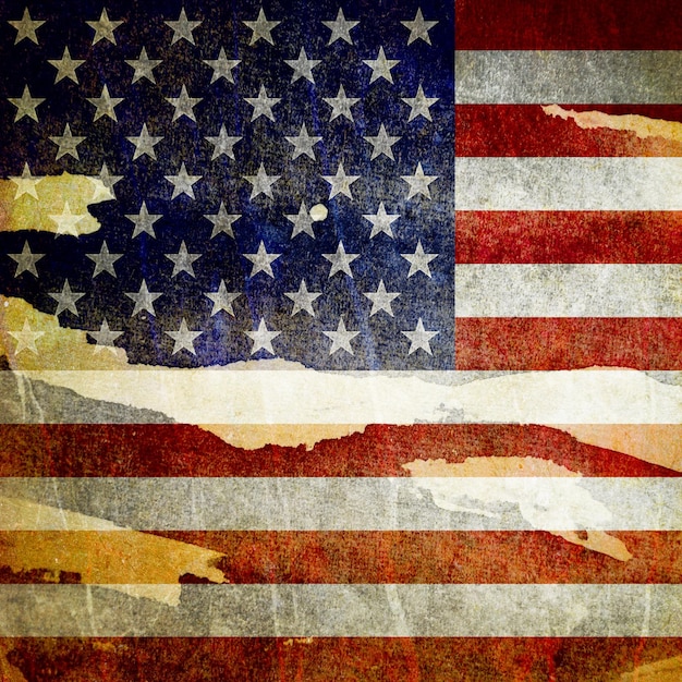 USA-Flagge Vektor-Grunge-Design