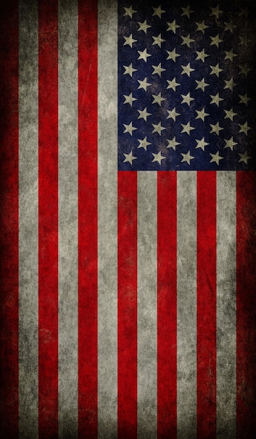 USA-Flagge Vektor-Grunge-Design