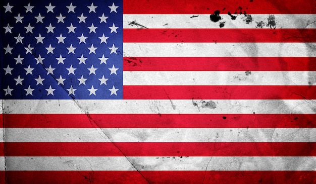 USA-Flagge Vektor-Grunge-Design