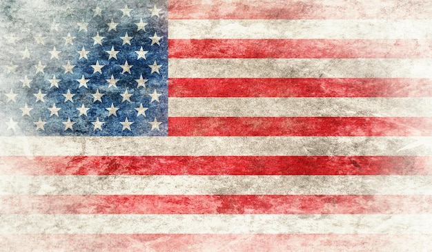 USA-Flagge Vektor-Grunge-Design