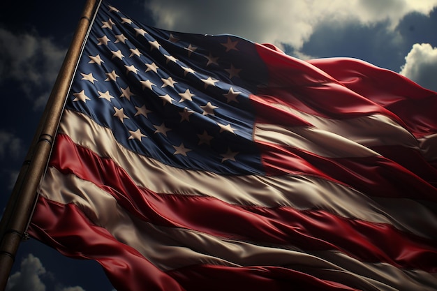 USA-Flaggen-Hintergrund Amerikanische Flaggen
