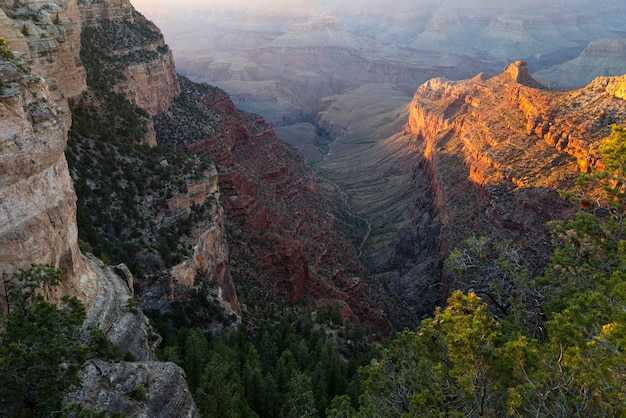 USA Grand Canyon National Park Reise Touristisches Abenteuer Panoramablick auf die Wüste von Arizona