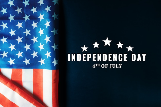 USA Unabhängigkeitstag 4. Juli Konzept, Flagge der Vereinigten Staaten von Amerika