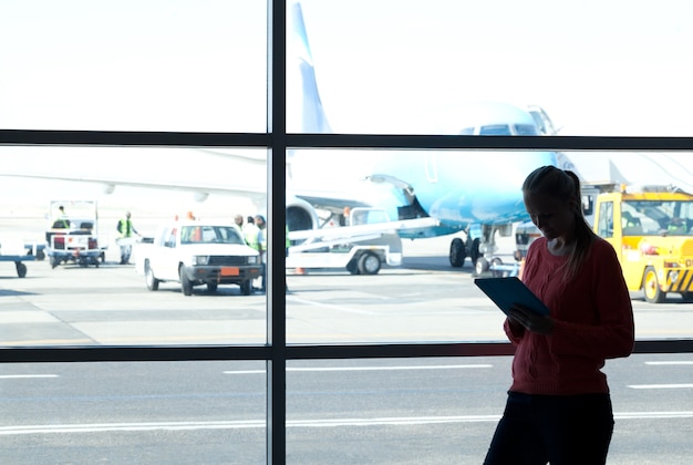 Usando la plataforma en el aeropuerto