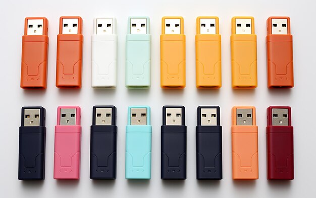 USB-Ladegerät auf weißem Hintergrund