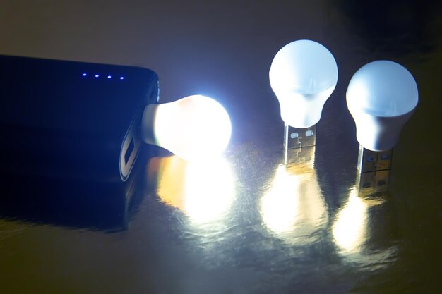 USB-LED-Lampe aus der tragbaren Stromversorgung der Powerbank für Geräte