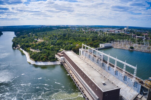 Usina hidrelétrica Dnieper em Zaporozhye