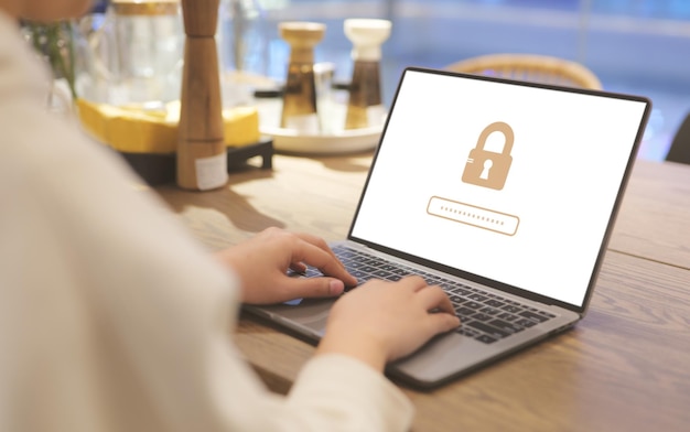 El usuario se registra con un nombre de usuario y una contraseña pública Concepto de ciberseguridad Protección de datos Seguridad de la información y encriptación Acceso seguro a la información personal Acceso a la seguridad de Internet