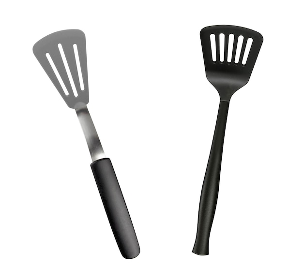 Utensilios de cocina de plástico y metal