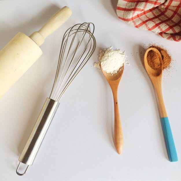 Foto los utensilios de cocina