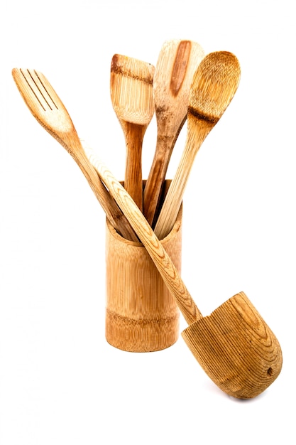 Utensílios de cozinha de madeira