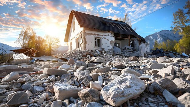 Foto utilização da sismologia para prever terremotos e proteger áreas vulneráveis conceito análise de dados sísmicos previsão de terremotos monitoramento geofísico estratégias de mitigação de riscos