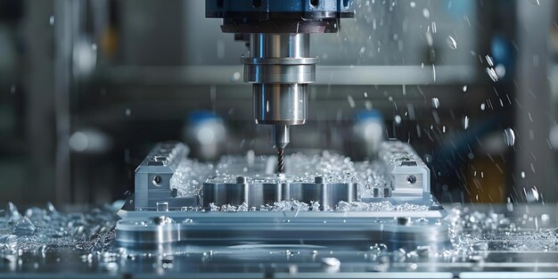 Utilização de ferramentas de moagem final em fresagem CNC para a criação de peças de molde de injeção na fabricação Conceito Ferramentas de fresagem final em CNC Fabricação de peças de moldes de injeção de fresagem