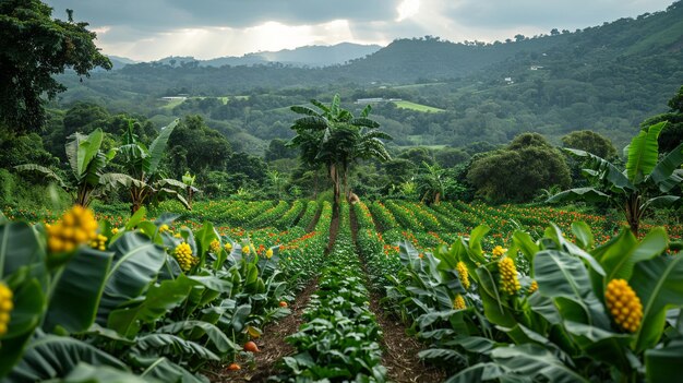 Foto utilización del papel tapiz de la diversidad agroecológica