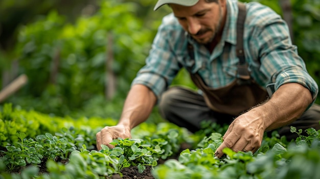 Foto utilización de papel tapiz para la investigación agroecológica