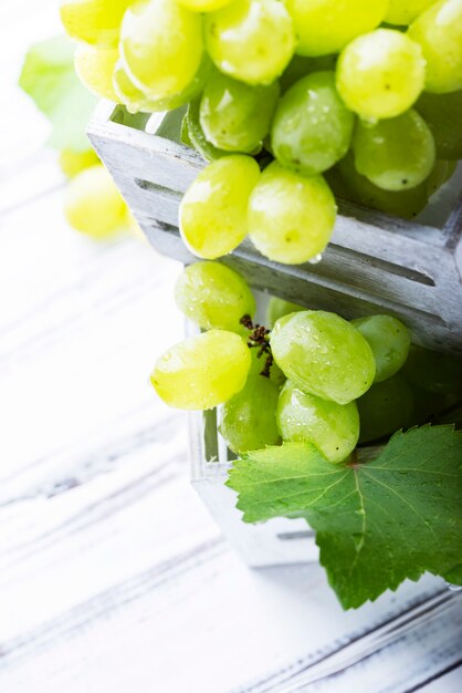 Foto uvas blancas