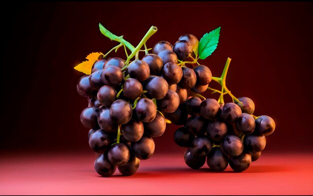 uvas em um fundo isolado