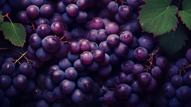 Uvas frescas como fundo Uvas frescas