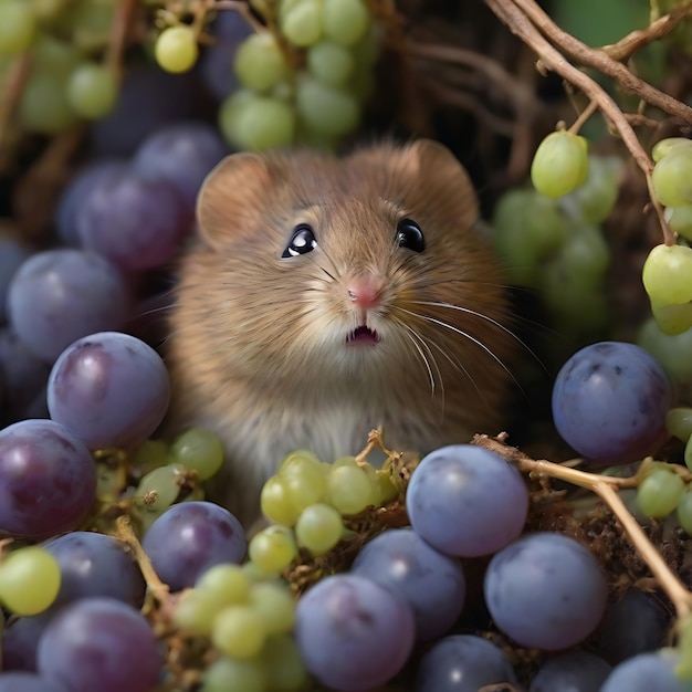 uvas gordas de longe AI