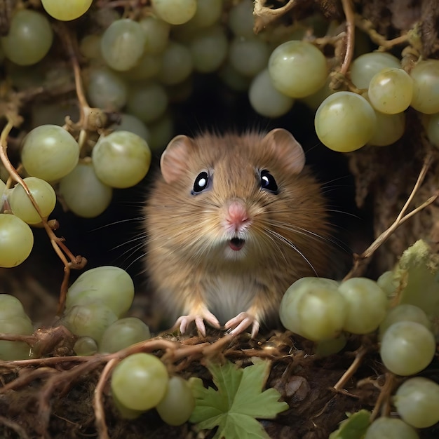 uvas gordas de longe AI