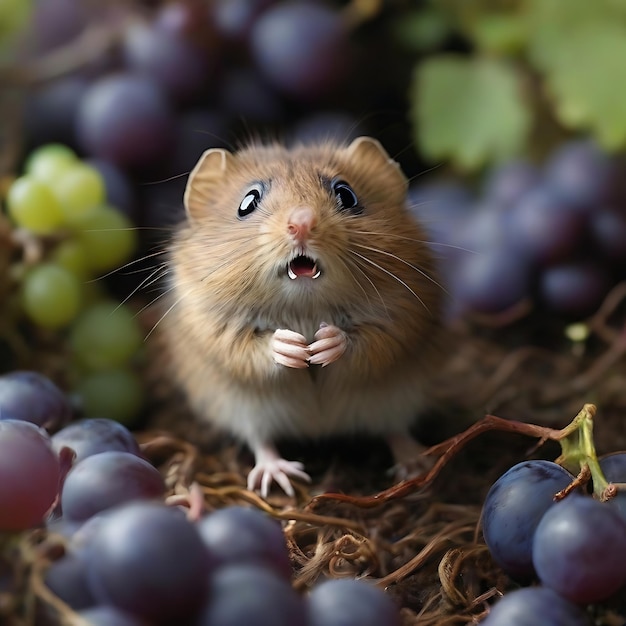 uvas gordas de lejos AI