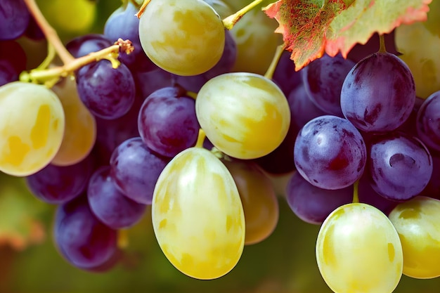 Uvas na videira Estilize a fotografia