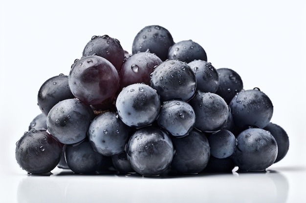 Uvas pretas frescas Ai generative