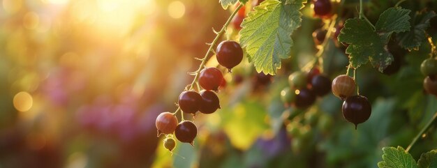 Las uvas que cuelgan de la vid