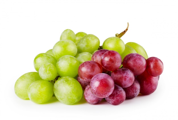 Uvas rojas y blancas