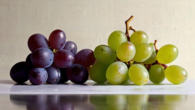 uvas sobre un fondo blanco