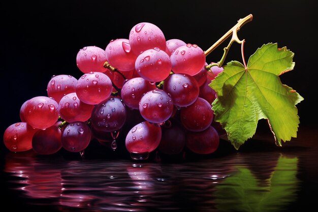 Las uvas son realistas.