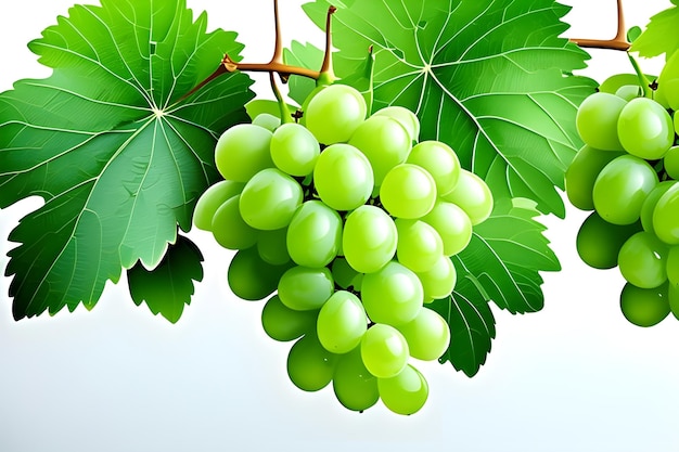 Foto uvas verdes de una generación