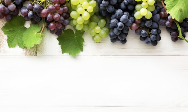 uvas de vino fondo de uvas aislado en fondo blanco HD espacio de foto libre para el texto