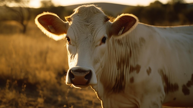 La vaca dorada de la hora de Agfa Vista de la National Geographic