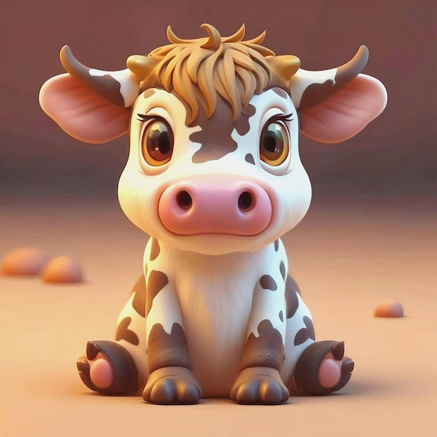 Una vaca es un animal de dibujos animados.
