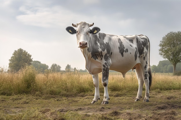 vaca en la granja