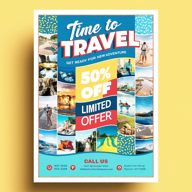 Vacaciones de ensueño Viajes de verano Flyer Guía de viajes de verano Ultimate Flyer