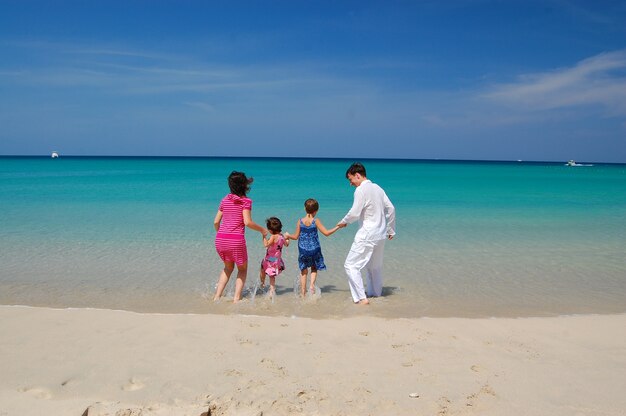 Vacaciones familiares en la playa