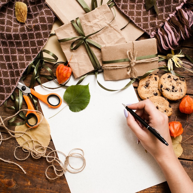 Vacaciones de otoño y preparación de regalos.