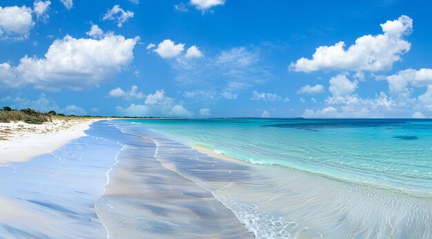 Vacaciones en la playa cerca del océano costa panorámica del océano con aguas claras de color turquesa