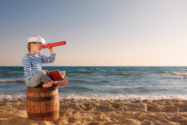 Foto vacaciones de verano y concepto de viaje.