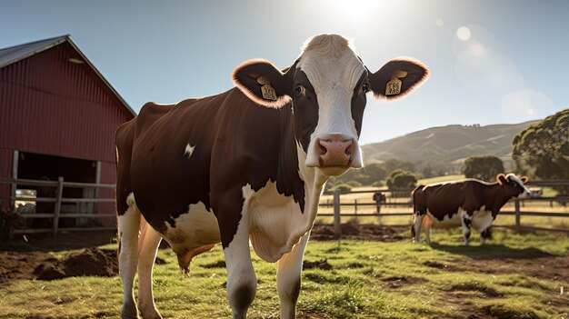 Foto vacas de carne en la granja