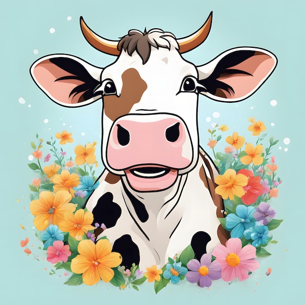 Vacas e Flor