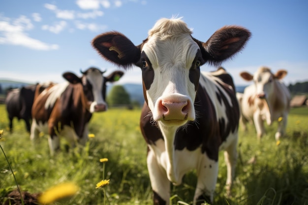 Vacas en una granja