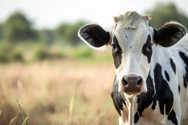 Foto vacas en la industria lechera de la granja