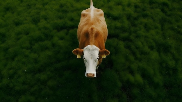 Las vacas lecheras están comiendo hierba generativa ai