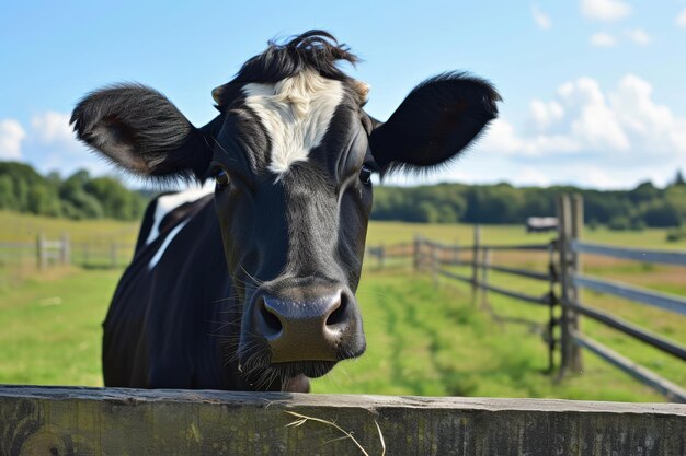 vacas na indústria láctea agrícola